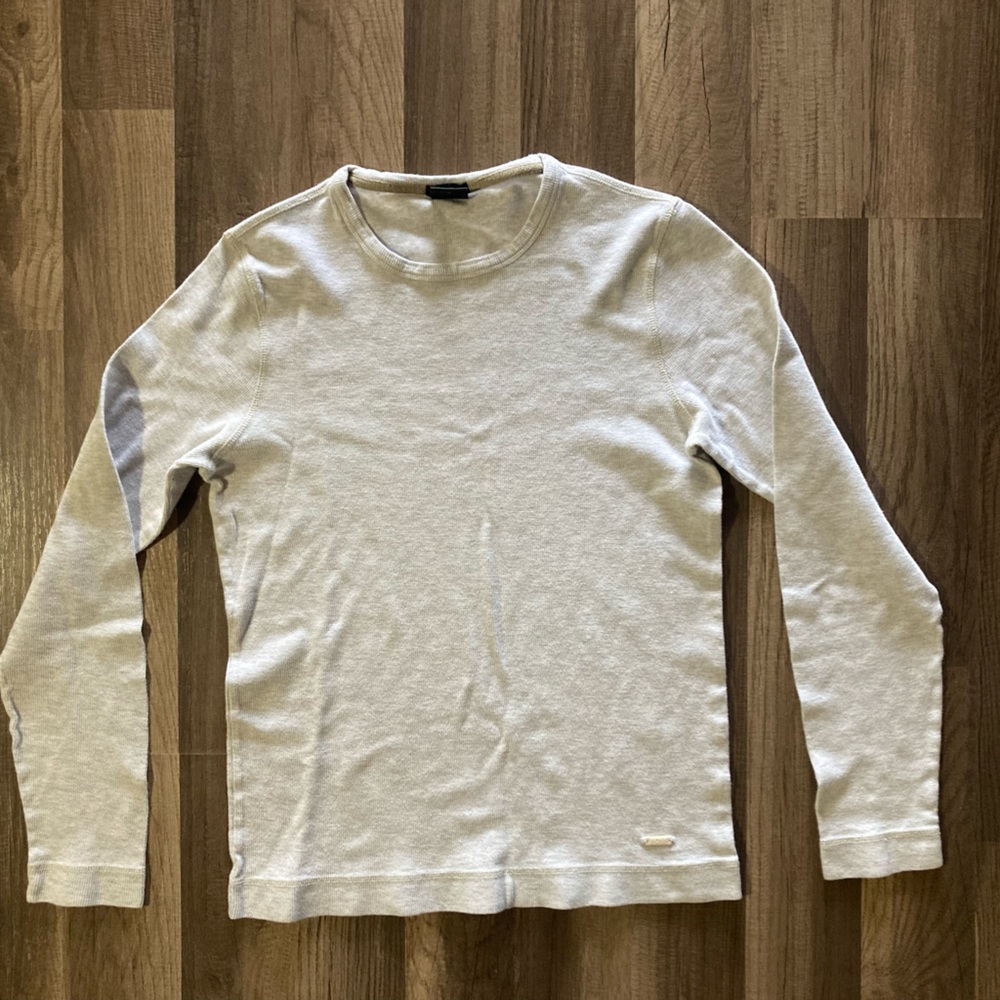 Hugo Boss Men long sleeve T-shirt Grey Size S